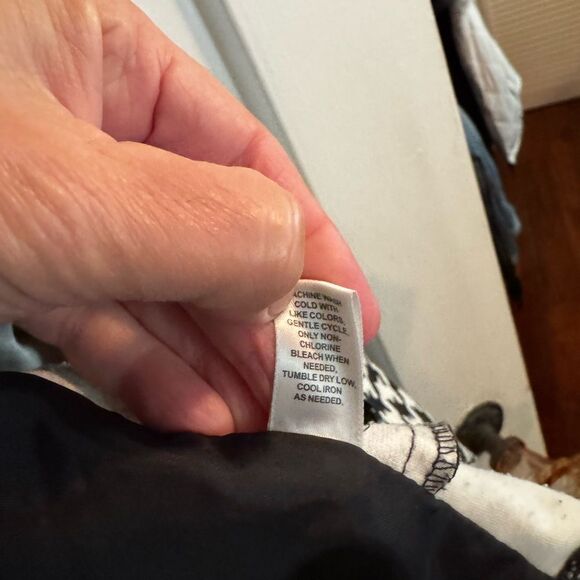 Versona Black and White Houndstooth Blazer size Large - Picture 7 of 13